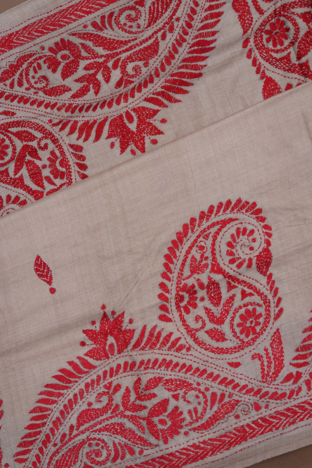 Image of A Tussar Embroidery Saree
